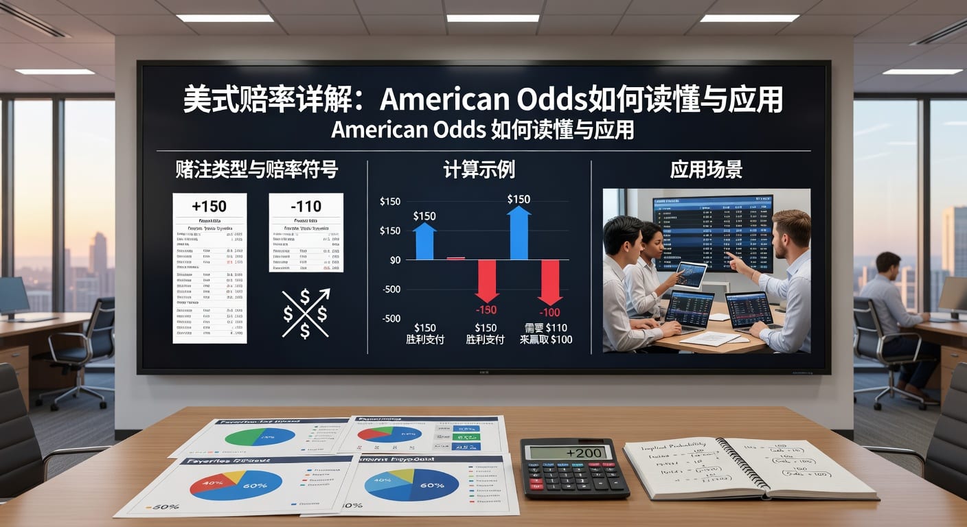 美式赔率详解：American Odds 阅读计算指南